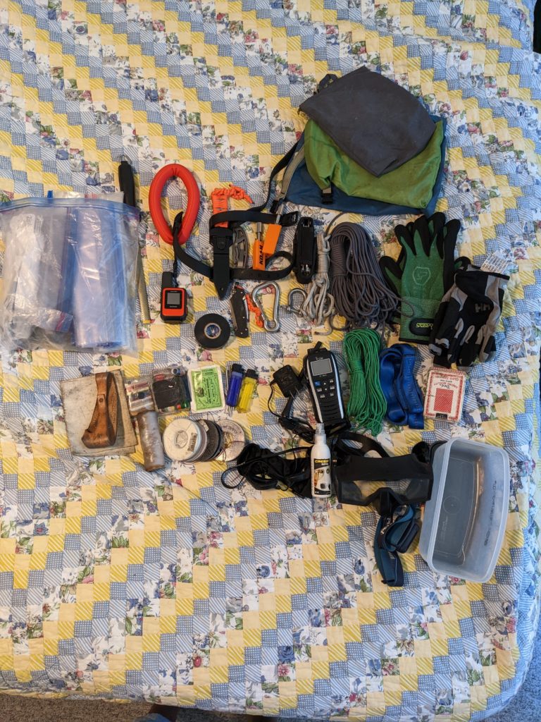 My Bag - essentials tools and sail repair