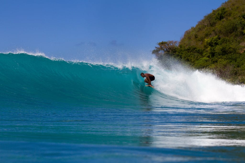 Surfing Cane Garden Bay JM