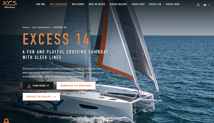 EXPERIENCE THE EXCESS 14 PERFORMANCE CATAMARAN!
